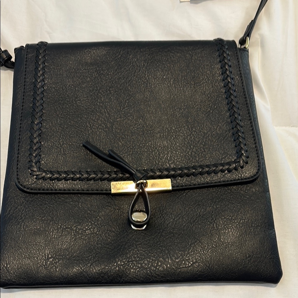 Vegan Black Crossbody Bag